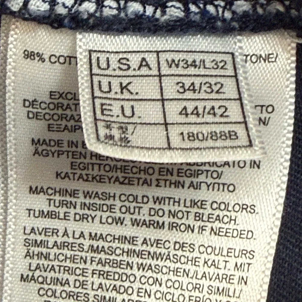 Brooks Brothers Mens Straight Leg Navy Blue Chino Pants W38 L30.5 Stretch - Picture 7 of 13